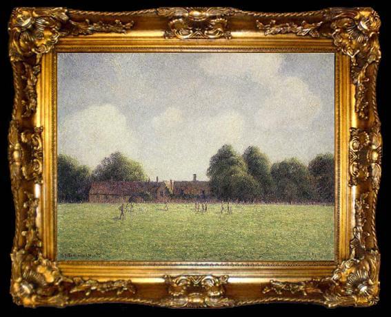 framed  Camille Pissarro Hamton Court Green, ta009-2